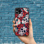 Rock And Roll Skull And Roses iPhone Case, thumbnail 1 of 2