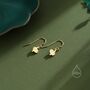 Ocean Sunfish Fish Drop Hook Earrings, thumbnail 4 of 10