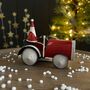 Santa In His Red Tractor Hanging Decoration, thumbnail 1 of 5