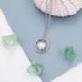 Circle And Natural Pearl Pendant Necklace, thumbnail 7 of 12