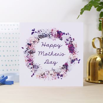 'Happy Mother's Day' Wreath Card, 2 of 3
