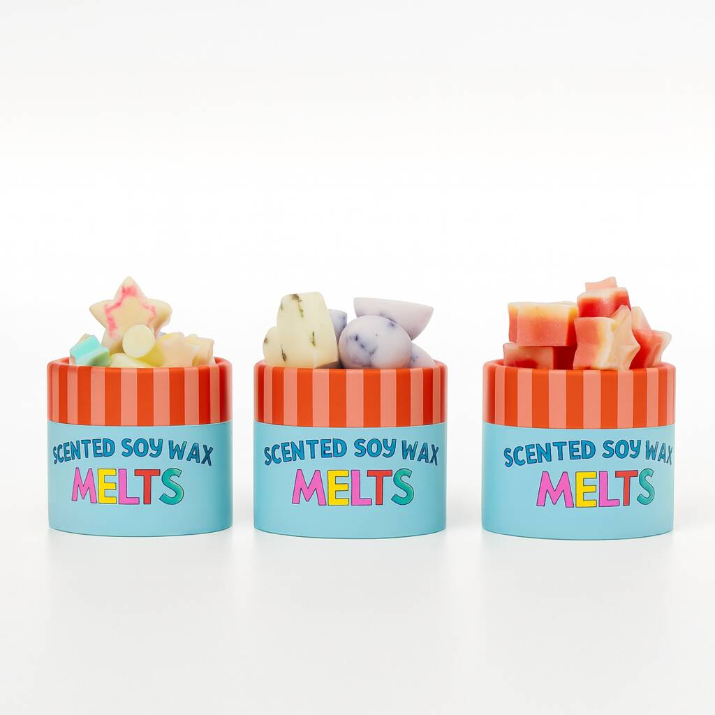 Pick And Mix Any Three Soy Wax Melt Gift Set Pots, 1 of 12