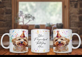 Personalised Cockapoo Birthday Congratulations Party Gift Mug B, 2 of 2