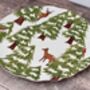 Christmas Tree With Deers Patterned Plate, 33cm, thumbnail 1 of 4