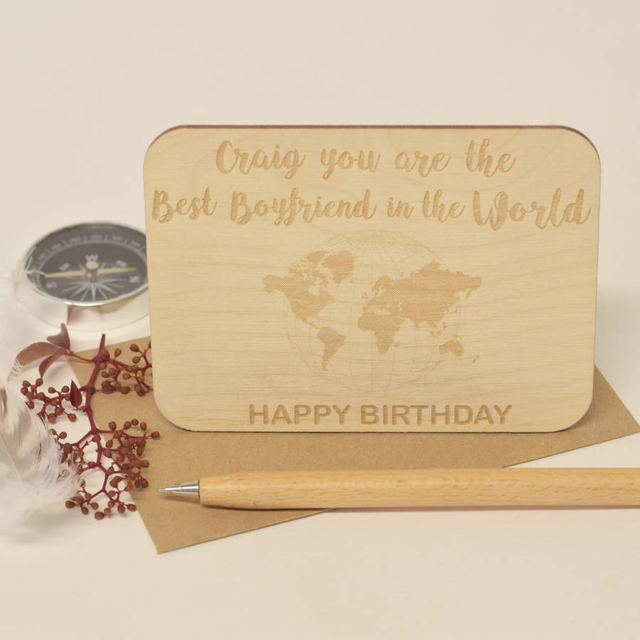 Personalised Best Boyfriend Card By Hickory Dickory Designs