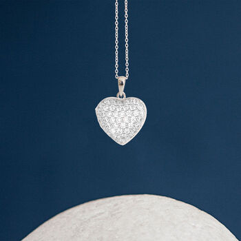 Personalised Twinkling Sterling Silver Heart Locket, 4 of 12