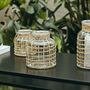 Small Bamboo And Glass Hanging Candle Lantern, thumbnail 5 of 6
