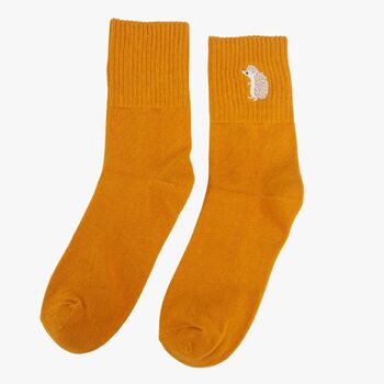 Women's Woodland Animals Embroidered Cotton Ankle Socks Five Pack, 5 of 7