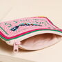Pink Beaded Sardines Pouch, thumbnail 2 of 2