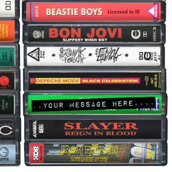 40th Birthday Gift Music From 1986 Personalised Print, 2 of 9