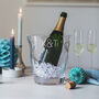Personalised Initials Crystal Champagne Bucket, thumbnail 1 of 4