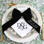 Large Personalised Bow For Napkins – Double Velvet Bow, thumbnail 1 of 6