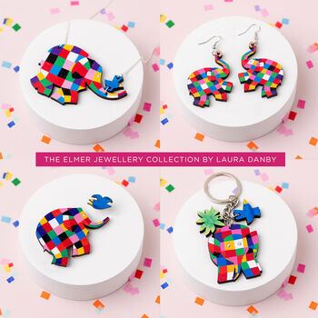Elmer The Elephant Necklace Gift, 5 of 6