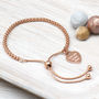 Personalised 18ct Rose Gold Plated Friendship Bracelet, thumbnail 1 of 6
