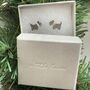 Scottie Dog Earrings Sterling Silver Dog Stud Earrings, thumbnail 1 of 4