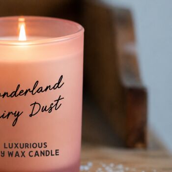 Wonderland Fairy Dust Scented Candle | 165g Soy Wax Candle, 3 of 6