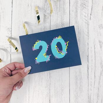 20 Birthday Card, 5 of 5