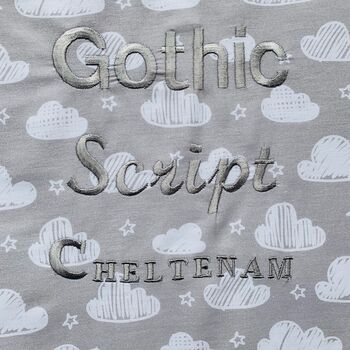 Personalised Grey Cloud Cotton Pillow Case, 3 of 4