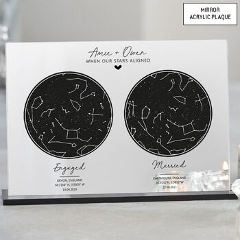 Personalised Couples Star Map Anniversary Gift, 2 of 12