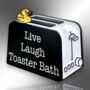 Live Laugh Toaster Bath Duck Enamel Pin Badge, thumbnail 3 of 8