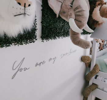Mirrored 'You are my sunshine' Wall Decal Quote, 3 of 6