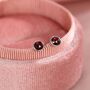 Sterling Silver Genuine Garnet Tiny Stud Earrings, thumbnail 1 of 9
