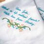 Personalised Message Embroidered Handkerchief Gift For Her, thumbnail 4 of 5