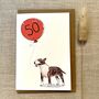 Personalised English Bull Terrier Birthday Card, thumbnail 5 of 8