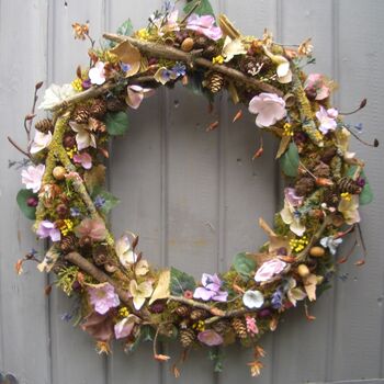 Spring Summer Hedgerow Wreath Door Wedding Home Decoration, 2 of 5