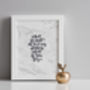 What If I Fall? Personalised Modern Calligraphy Print, thumbnail 3 of 4