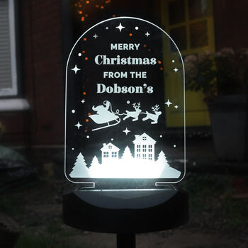 Personalised Christmas Solar Garden Light – Add Your Own Christmas Message, 6 of 11
