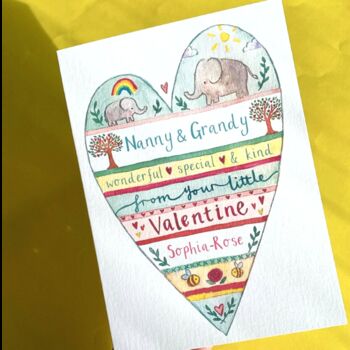 To Grandparents From Your Little Valentine Card, 2 of 3