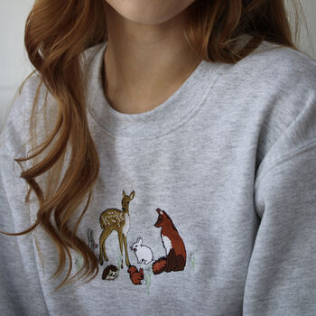 Embroidered Woodland Animals Sweater Regular Price, 3 of 6