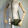 Olive Leather Personalised Crossbody Box Handbag, thumbnail 1 of 12