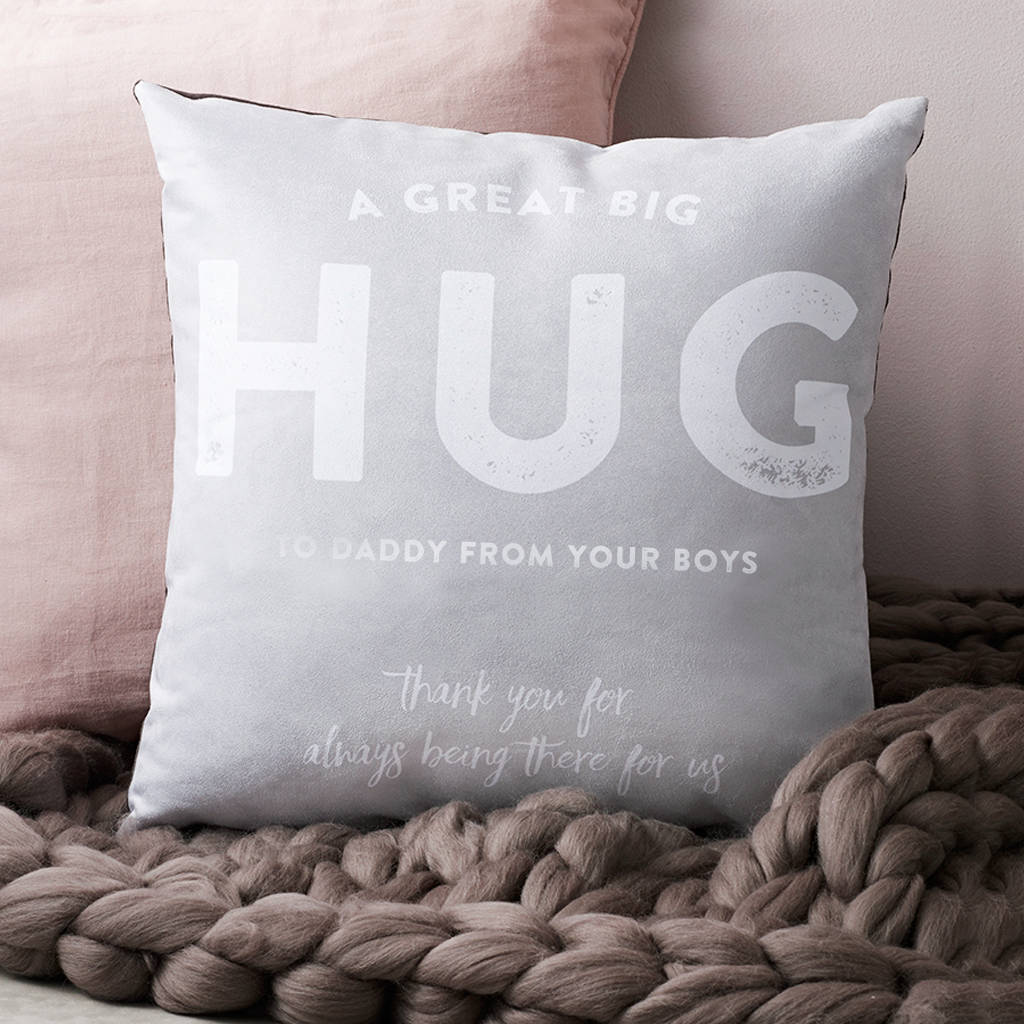 'A Great Big Hug' Personalised Cushion, 1 of 10
