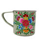 Set Of Four Hand Painted Mugs In A Folk Floral Design, thumbnail 3 of 5