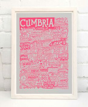 Cumbria Landmarks Print, 10 of 11