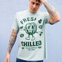 Fresh And Chilled Men's Watermelon T Shirt, thumbnail 2 of 3