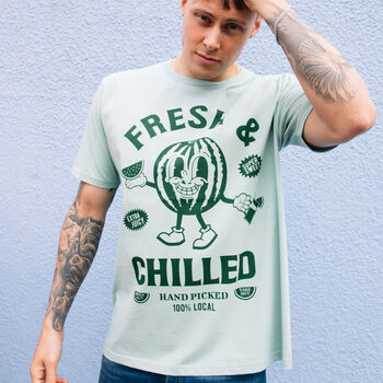 Fresh And Chilled Men's Watermelon T Shirt, 2 of 3