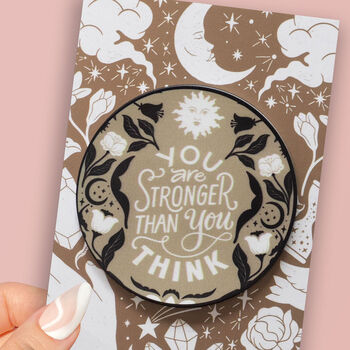 Stocking Filler Four X Stronger Than You Think Friend Gift Coasters, 4 of 4