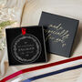 Engaged Couple First Christmas Personalised Decoration, thumbnail 3 of 7
