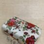 Rectangle Rose Floral Women's Clutch Bag, thumbnail 6 of 7
