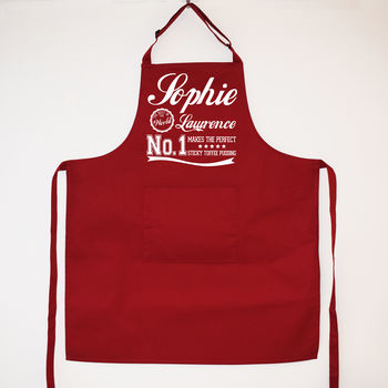 Personalised 'Makes The Perfect' Apron', Unisex Gift, 5 of 12