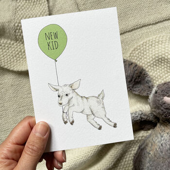 Charming Hand Illustrated Animal New Baby Cards, 3 of 4