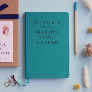'Making Stuff Happen' Personalised Planning Notebook, 12 of 12