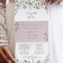 Periwinkle Foliage Concertina Wedding Invitations, thumbnail 1 of 9