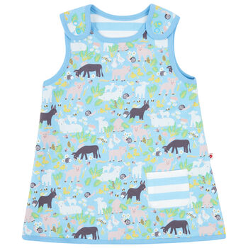Girls Reversible Pinafore Dress Country Friends, 4 of 5