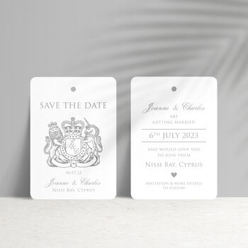 Passport Wedding Save The Date Travel Luggage Tag, 3 of 9