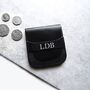 Handmade Personalised Black Leather Coin Purse, thumbnail 1 of 4