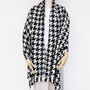 Houndstooth Warm Winter Personalised Scarf, thumbnail 1 of 11
